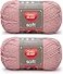 Red Heart Bulk Buy Soft Yarn 2Pack Rose Blush