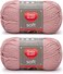 Red Heart Bulk Buy Soft Yarn 2Pack Rose Blush