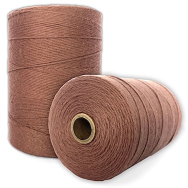 Paper Farm 100 Cotton Loom Warp Thread Brown 84 Warp Yarn 800 Yards Perfect for Weaving Carpet Tapestry Rug Blanket or Pattern Warping Thread for Any Loom