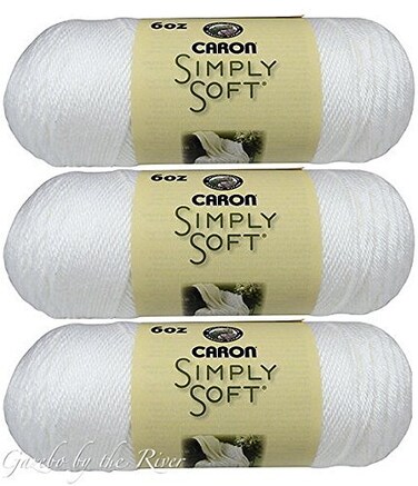 Caron Bulk Buy Simply Soft Yarn White H97009701 3Pack