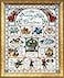 Design Works Crafts 5435 12 Days of Christmas Counted Cross Stitch Kit 14 by 18 White