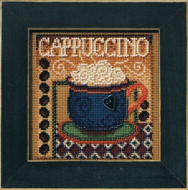 Mill Hill Cappuccino Beaded Counted Cross Stitch Kit MH148202 Buttons Beads 2008 Autumn