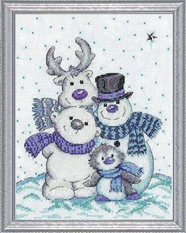 Design Works Crafts Snow Pals Counted Cross Stitch Kit