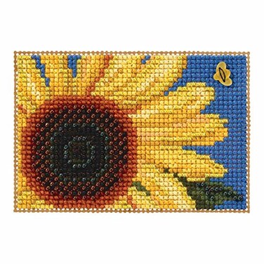 Mill Hill Autumn Gold Beaded Counted Cross Stitch Ornament Kit 2017 Autumn Harvest MH181726