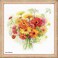 RIOLIS Watercolor Gerberas 1485 Floral Cross Stitch Kits 11x11 Cross Stitch Kits for Beginners Advanced Crossstitching Kits Adult Counted Stitching Kits Flowers Embroidery Kit