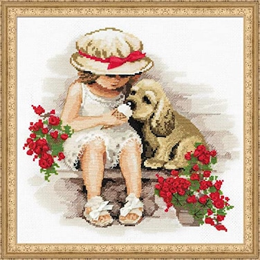 RIOLIS Sweet Tooth 1333 Animals Cross Stitch Kits 1181 x1181 Cross Stitch Kit for Beginners Advanced Crossstitching Kits Adult Counted Stitching Kits Embroidery Kit