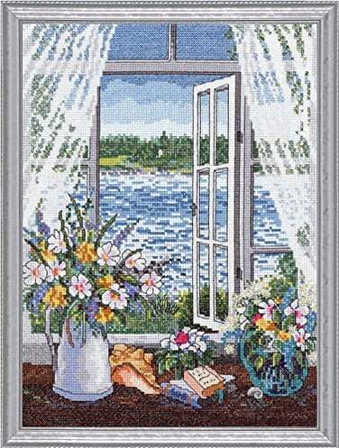 Design Works Crafts A Breeze Off The Ocean Counted Cross Stitch Kit