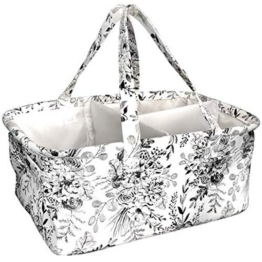 Stitch Happy Yarn Caddy Storage Basket for Knitting and Crochet Supplies Art Storage and Organization