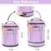 FEILOONG Yarn Bag Organizer Expandable Crochet Bag Storage Large Knitting Bag Portable Crochet Storage Tote Bags Organizer for Crocheting Accessories Yarn Holder for Crochet Lovers with Case