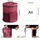 SumDirect Knitting Bag Yarn Organizer Tote Bag Portable Storage Bag for Yarns Carrying Projects Knitting Needles Crochet Hooks Manuals and Other Accessories Pink