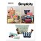 Simplicity Assorted Size Cosmetic Tote Bag Packet Code 9310 Sewing Pattern One White