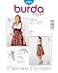 burdastyle Burda 7443 Dirndl Robe Folklore Sewing Pattern Traje Tiroles
