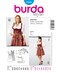 burdastyle Burda 7443 Dirndl Robe Folklore Sewing Pattern Traje Tiroles