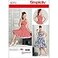 Simplicity 8051 1950s Vintage Fashion Womens Pin Up Dress Sewing Pattern by Theresa Laquey Sizes 20W28W