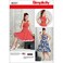 Simplicity 8051 1950s Vintage Fashion Womens Pin Up Dress Sewing Pattern by Theresa Laquey Sizes 20W28W