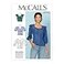 McCall Pattern Womens Gathered Cuff Blouse Sizes 614 Sewing Pattern