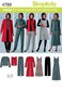 Simplicity EasytoSew 4789 Plus Size Pants Vest Jacket and Jumper Sewing Pattern for Women by In K Design Sizes BB 20W 28W
