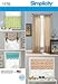 Simplicity US1176OS Caf Curtains and Full Length Curtains Sewing Pattern One Size Only