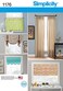 Simplicity US1176OS Caf Curtains and Full Length Curtains Sewing Pattern One Size Only