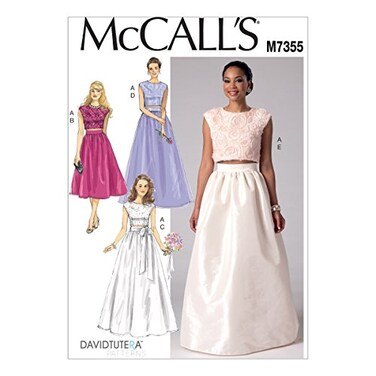 McCalls Patterns M7355 Misses Crop Top and Gathered Skirts Size A5 68101214