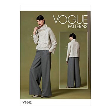 Vogue Patterns Vogue V1642Y Easy to Sew Womens Shirt and Pants Sewing Patterns Sizes 414