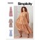 Simplicity Misses and Womens Tiered Dress Sewing Pattern Kit Code 9265