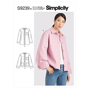 Simplicity Misses ButtonUp Jacket Sewing Pattern Kit Code S9239