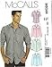 McCalls Patterns M6044 Mens Shirts Size XN XXXLXXXL White