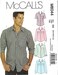 McCalls Patterns M6044 Mens Shirts Size XN XXXLXXXL White