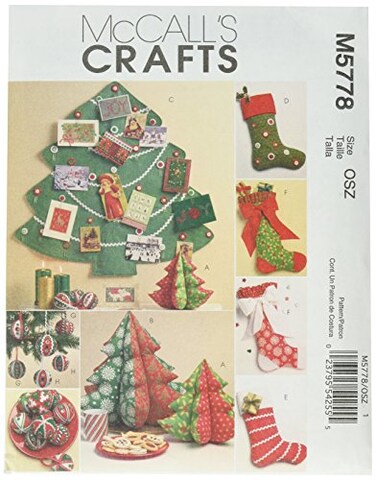 McCalls Patterns M5778 Holiday Decorations One Size Only