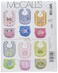 McCalls Patterns M6108 Infants Bibs and Diaper Covers