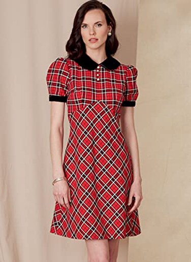 Vogue Patterns Vogue V1822B5 Misses Empire Waist Dress Sewing Pattern Kit Code V1822 Sizes 810121416