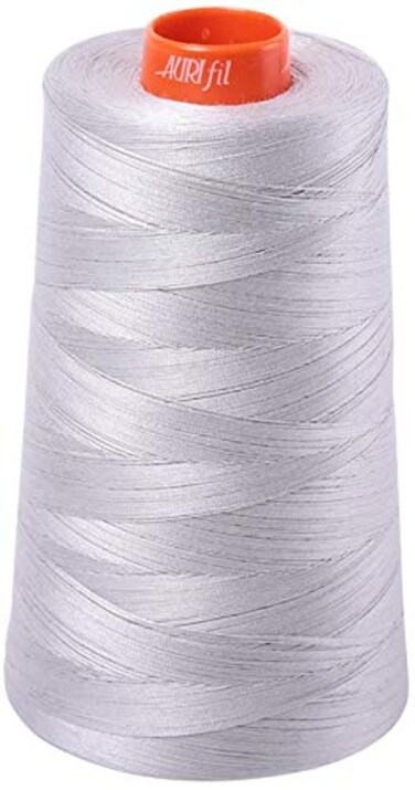 Aurifil 50wt Cotton Thread 6452yd Aluminum