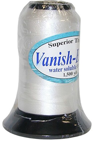 Superior Threads VanishExtra Water Soluble Thread Spool for Basting Trapunto and Apparel Sewing 1500 Yds