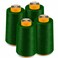 AK TRADING CO. AK Trading 4Pack Pine Green All Purpose Sewing Thread Cones 6000 Yards Each of High Tensile Polyester Thread Spools for Sewing Quilting Serger Machines Overlock Merrow Hand Embroidery
