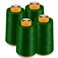 AK TRADING CO. AK Trading 4Pack Pine Green All Purpose Sewing Thread Cones 6000 Yards Each of High Tensile Polyester Thread Spools for Sewing Quilting Serger Machines Overlock Merrow Hand Embroidery