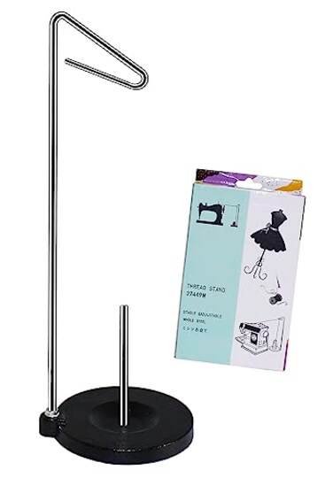 YEQIN Heavy Duty Metal Base Single Thread Stand Universal Single Cone and Spool Adjustable Thread Stand for Sewing and Embroidery Machines 27449M
