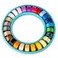 YLI Threads YLI Color Wheel Prewound Bobbins Class 15 60 wt Polyester Lint Free 26 Pack with Silicone Ring