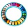 YLI Threads YLI Color Wheel Prewound Bobbins Class 15 60 wt Polyester Lint Free 26 Pack with Silicone Ring