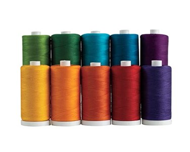 Connecting Threads 100 Cotton Thread Sets 1200 Yard Spools Set of 10 Color Wheel