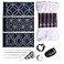 Verve Joy Sashiko kit Yokota Sashiko Thread Needles and Template Yume Fukin with Original English Manual Thimble Sewing Set Fabric Japanese Textile White Thread Navy Dishcloth