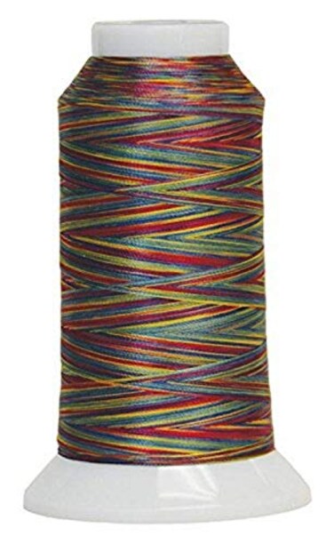 Superior Threads Fantastico 2Ply 40Weight High Strength Polyester Embroidery Quilting Sewing Thread 2000 Yard Cone 5011 Stained Glass