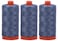 Aurifil Bundle of 3 Large 1422 Yard Spools of 50wt Egyptian Cotton Thread Color Dark Grey Blue No A10501248
