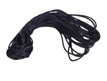 YADNESH Black Silk Thread1 mm ThickKala DHAGA Nazar Black StringKalwa RAKSHA SutraEvil Eye Protection THREAD30 MetersValentine Day Gifts Black Silk
