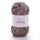 YarnArt 1 Ball Melody Chainette Yarn Shiny Metallic Sheen Yarn for Knitting Crochet Embroidery 100 Grams 35 oz 230 Meters 251 Yards 70 Polyamide 21 Acrylic 9 Wool Blend Grey 885
