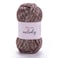 YarnArt 1 Ball Melody Chainette Yarn Shiny Metallic Sheen Yarn for Knitting Crochet Embroidery 100 Grams 35 oz 230 Meters 251 Yards 70 Polyamide 21 Acrylic 9 Wool Blend Grey 885