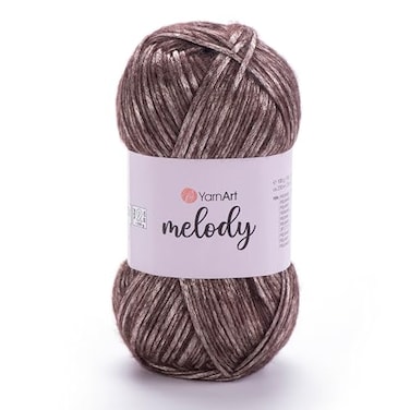 YarnArt 1 Ball Melody Chainette Yarn Shiny Metallic Sheen Yarn for Knitting Crochet Embroidery 100 Grams 35 oz 230 Meters 251 Yards 70 Polyamide 21 Acrylic 9 Wool Blend Grey 885