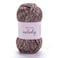 YarnArt 1 Ball Melody Chainette Yarn Shiny Metallic Sheen Yarn for Knitting Crochet Embroidery 100 Grams 35 oz 230 Meters 251 Yards 70 Polyamide 21 Acrylic 9 Wool Blend Grey 885