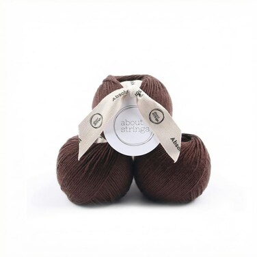 About Strings 100 Extra Fine Merino Wool Yarn DK Weight Soft NonItchy 109 Yards50g 3Pack for Knitting Sweaters Scarves Hats Coffee