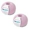 Kalapanta 100 Merino Wool Yarn Extrafine Super Soft Yarn for Knitting Made in Italy by Lana Gatto Super Soft Line Pink5284 2Pack 18 oz 137 yds Each